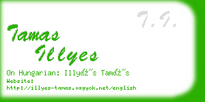 tamas illyes business card